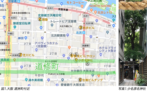 大阪道洲町付近の地図